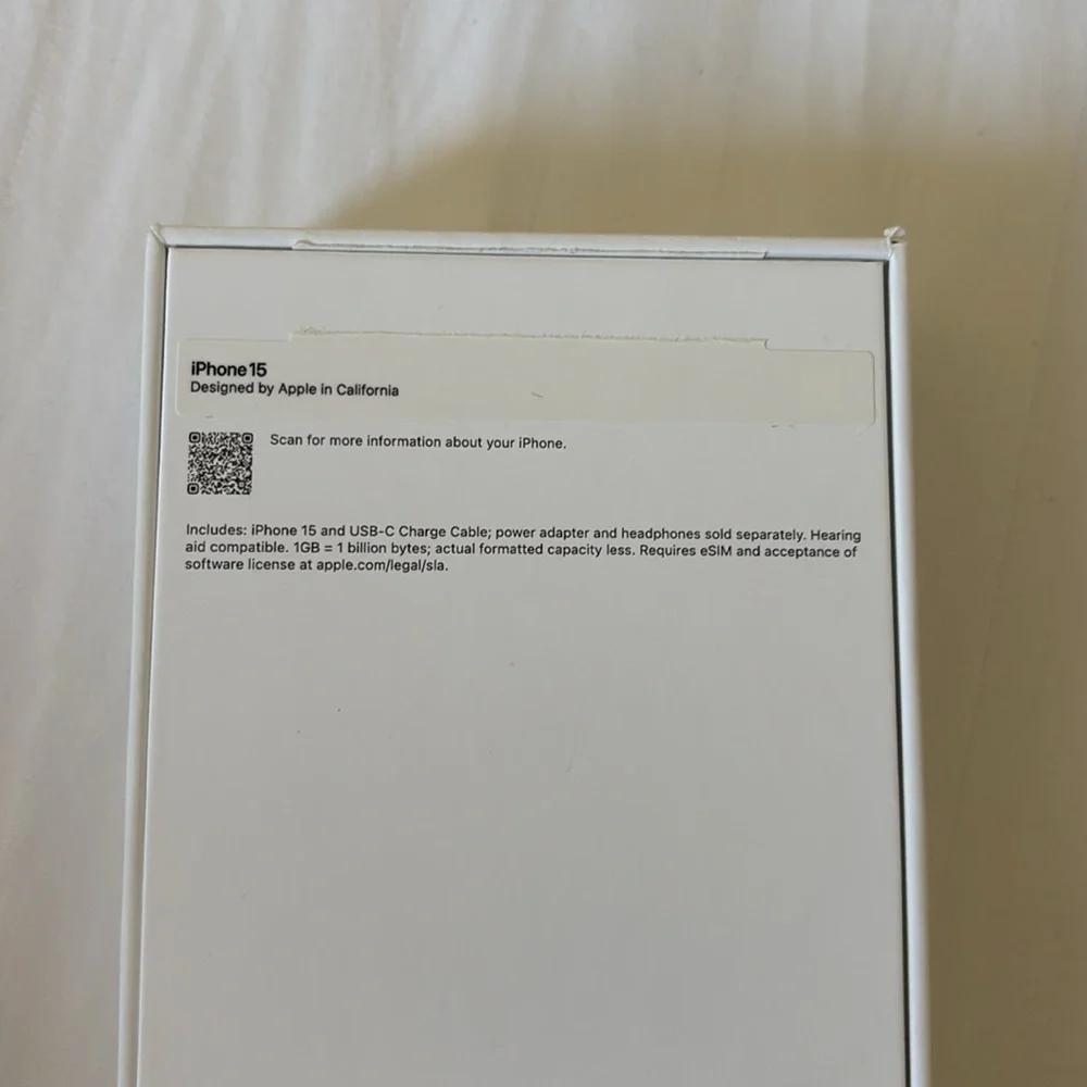 Apple iPhone 15 box only